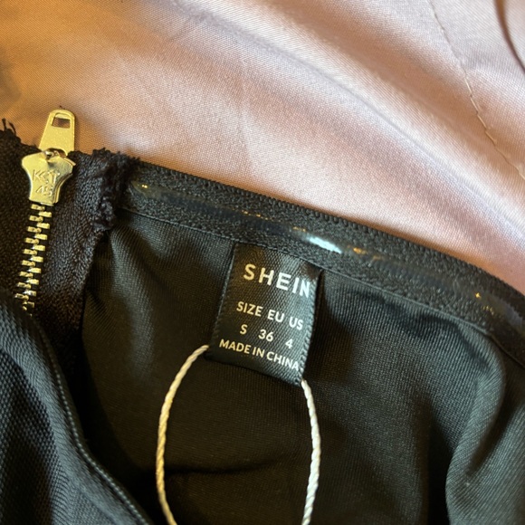 Shein Bandana Hem Black Tube Top - Picture 5 of 5